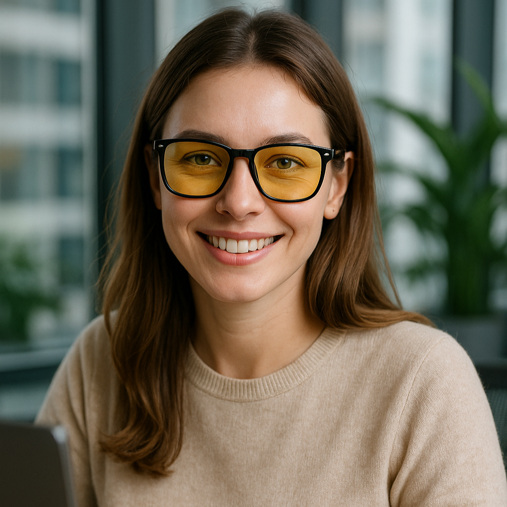Ember's Blue Light Glasses - Yellow