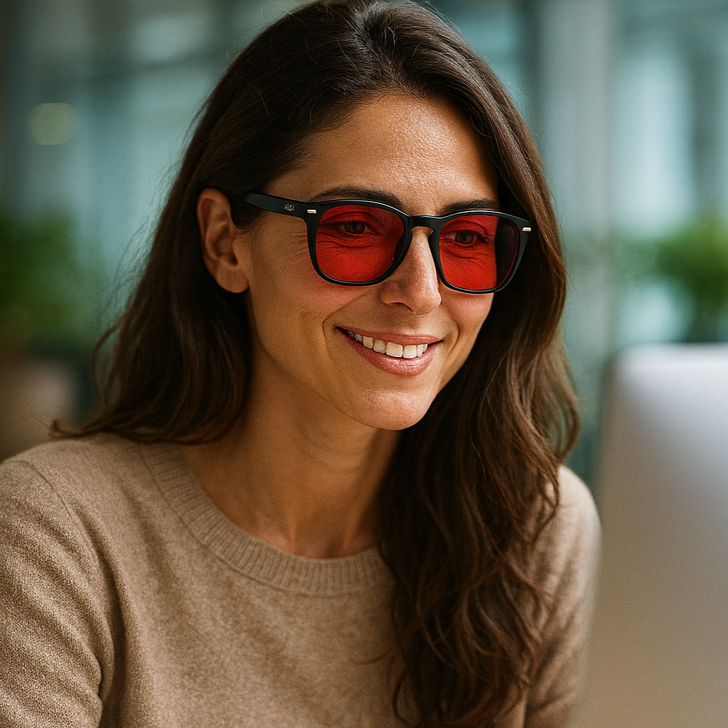 Ember's Blue Light Glasses - Red