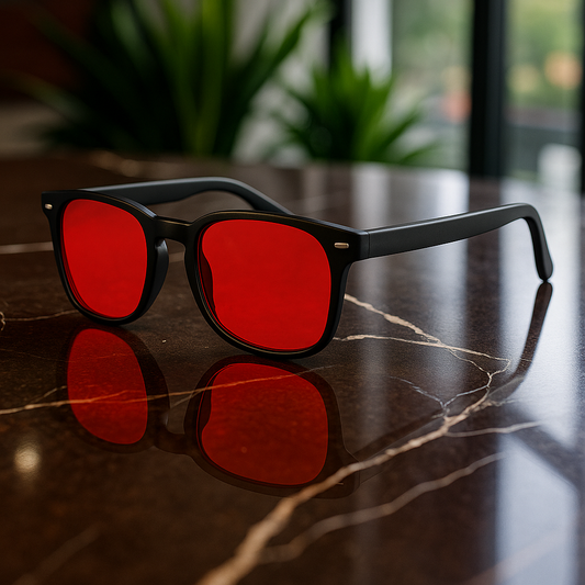 Ember's Blue Light Glasses - Red